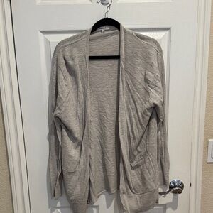 Madewell Heather Gray Open Cardigan